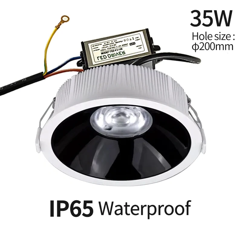 

Водонепроницаемый потолочный светильник IP65, 12 В постоянного тока, светодиодный, 220 В переменного тока, наружные точечные светильники для утопленного освещения высокой яркости 30 Вт
