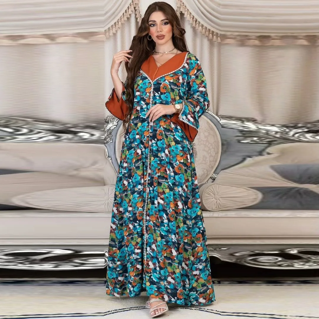 Turkey Eid Party Dress Muslim Women Morocco Satin Abaya Dubai Elegant Diamond Evening Dresses Islamic Long Kaftan Robe Vestidos