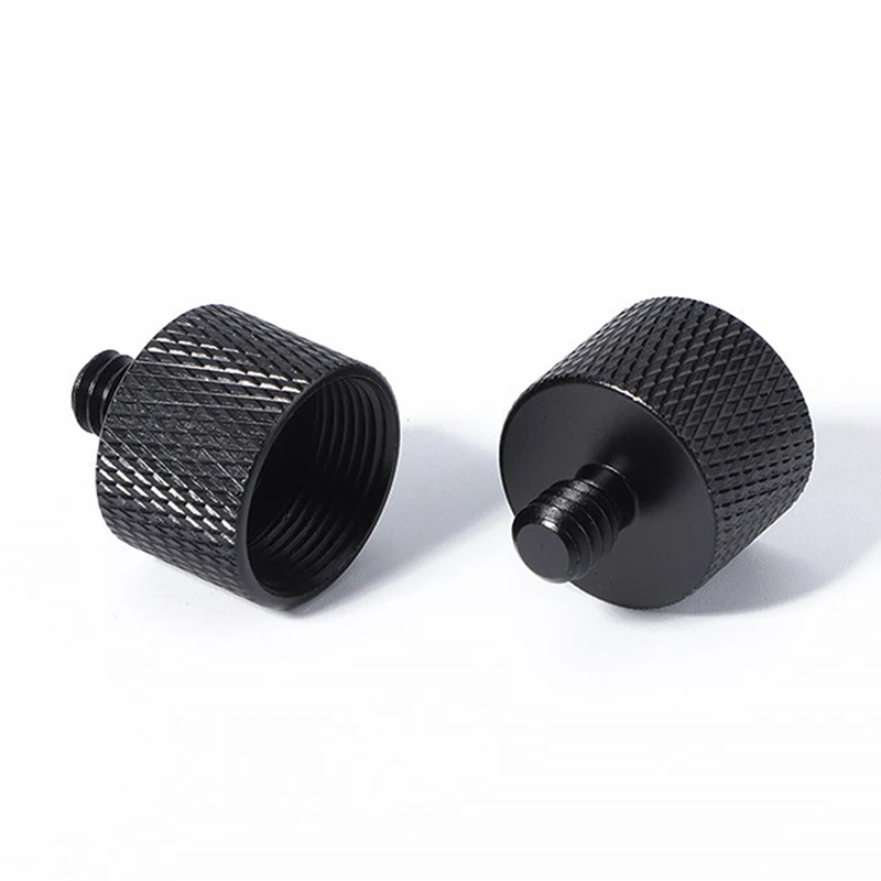 Metal Microphone Stand Adapters 5/8 To 1/4 Mic Conversion Screw Tripod Flash Bracket Photography Accessories