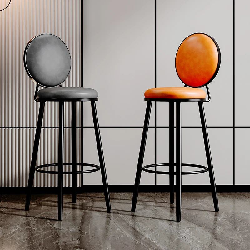 

European Modern Chairs Bar Kitchen High Home Nordic Bar Chair Kitchen Luxury Metal Chaise De Bar Cuisine Furniture Decoration