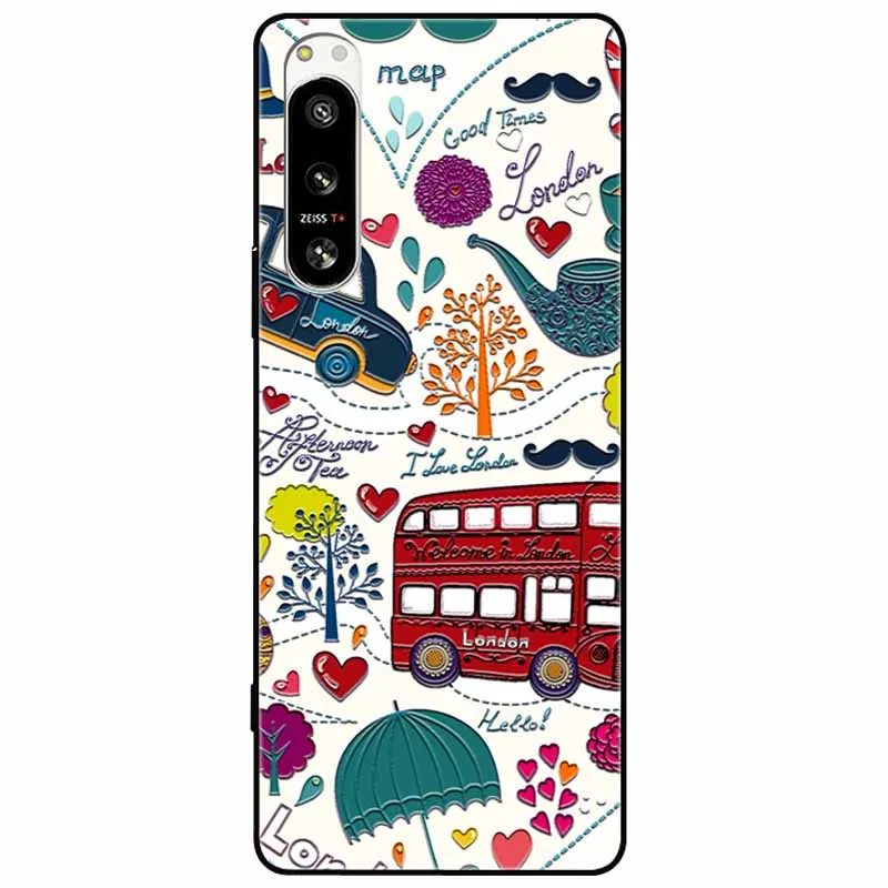 Cute 3D Embossed Relief Soft Silicone Back Cover with Cartoon Design