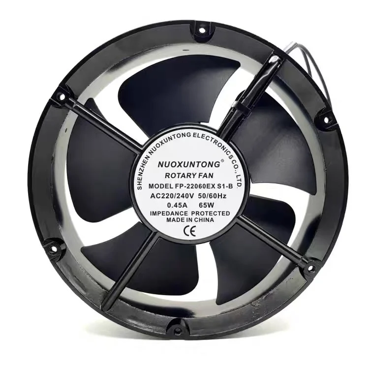 

ROTARY FAN FP-22060EX-S1-B AC 220/240V 0.45A 220x220x60mm 2-Wire Server Cooling Fan