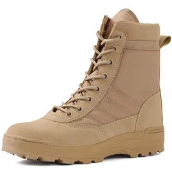 2025 Advanced Men's Tactical Desert Combat Boots - 45 (Sand color)
