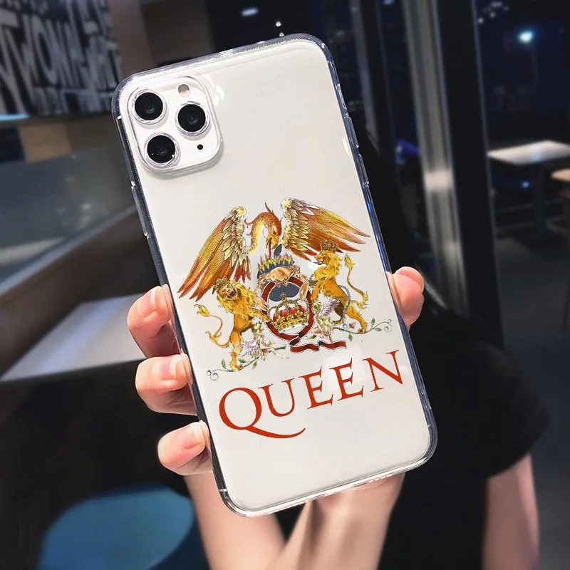 Freddie Mercury Fashion Band Clear Soft TPU Phone Case