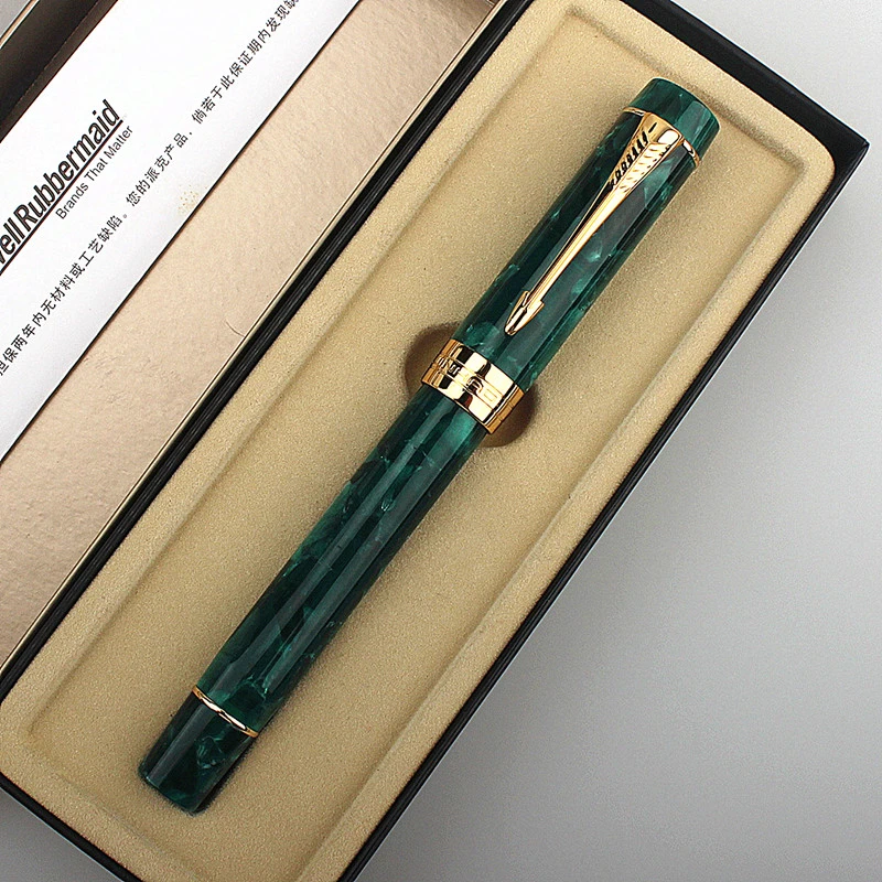 Jinhao Centennial 100 Fountain Pen 18KGP Golden Plated M Nib 0.7mm