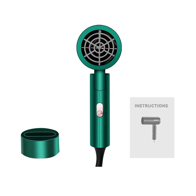 Kemei Km-9836 Vertical Rechargeable 1300W Foldable Soft Noise Cancelling Hair Dryer 4