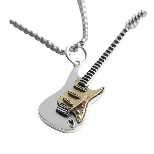 O Colar e Anel de Guitarra Rock Fashion: Um Presente Elegante e Descolado para Homens e Mulheres 6 Colar e Anel de Guitarra Rock Fashion