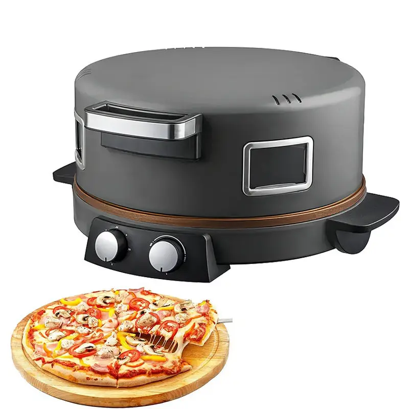 Factory 2800w Commercial Homeuse Adjustable Temperature Pizza Oven Automatic 16 inch Electric Pizza Maker Machine