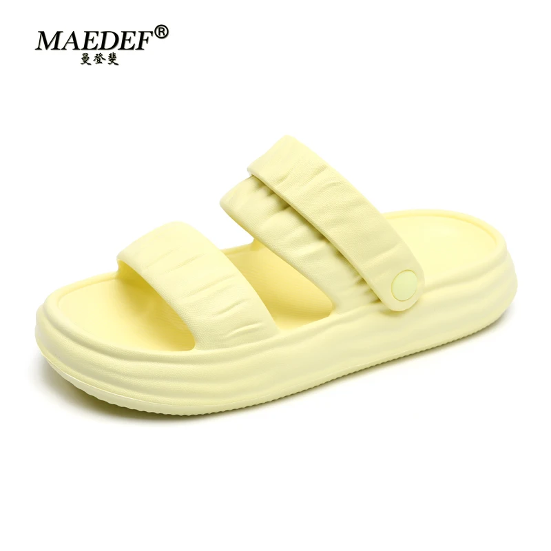 

Summer Women's Slippers High Quality Outdoor Beach Sandals EVA Casual Flat Platform Comfortable Sandal Women Thick Soled Shoes