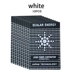 Anti - Radiation Shield EMF Protection Neutralizer Stickers, Pack of 10/20, with Scalar Energy (White - 02 - 10 Pcs)