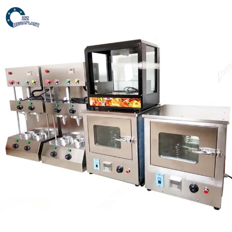Automatic 4 Heads Pizza Cone Maker Electric 110v 220v Pizza Cone Machine Stainless Steel Maker Set