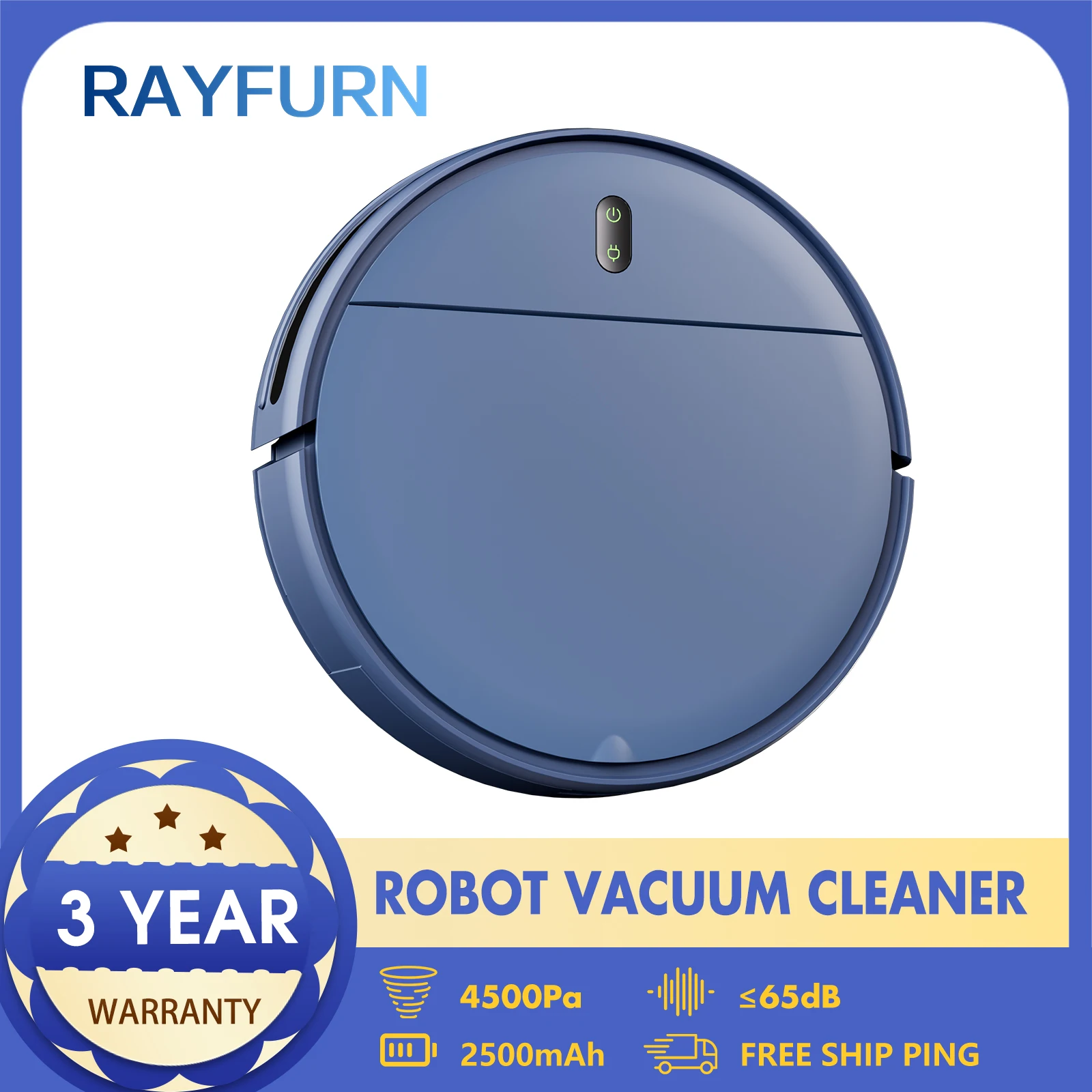 RAYFURN Smart Robot Vacuum Cleaner with Mopping