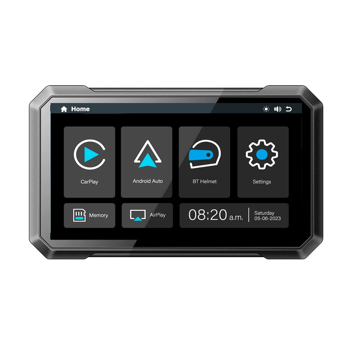 7Inch Touch Screen Waterproof IP65 Wireless CarPlay & Android Auto Tablet GPS WIFI BT for Motorcycle