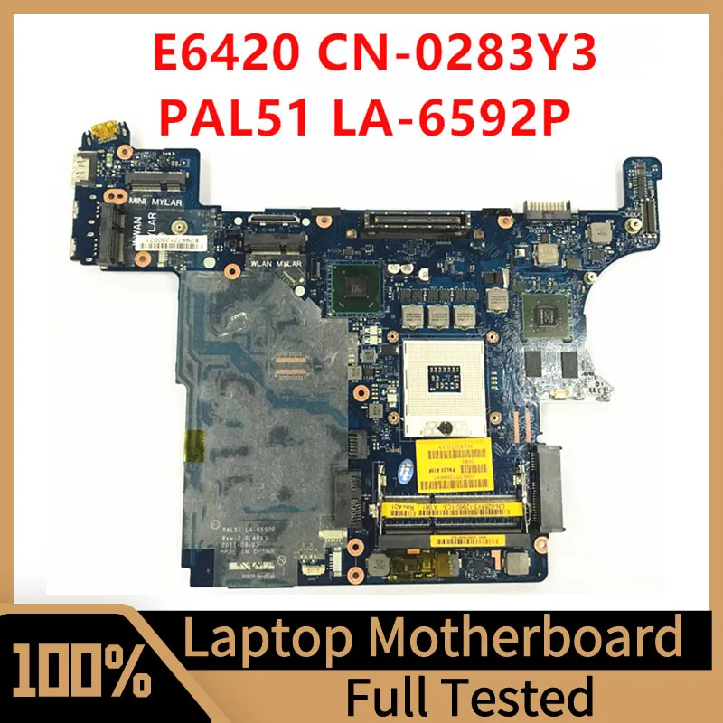 Cn-0283Y3 0133 Y3 283 Y3 Scheda Madre Per Scheda Madre Del Computer Portatile Dell E6420 Pal51 La-6592P N12P-Ns2-S-A1 100% Completamente Testata Funzi