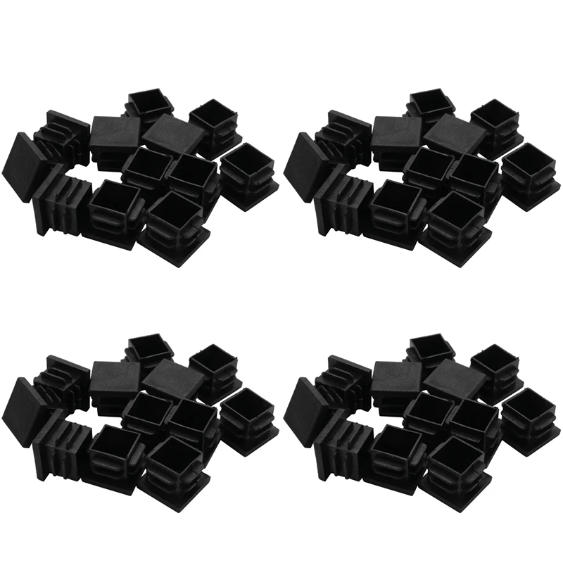 

48 Pcs 19Mm X 19Mm Blanking End Caps Square Tubing Tube Insert Plastic