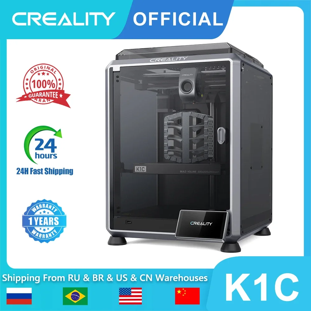 3D-принтер Creality K1C с скоростью печати 600 мм/с, набор экструдеров без засоров для быстрой замены