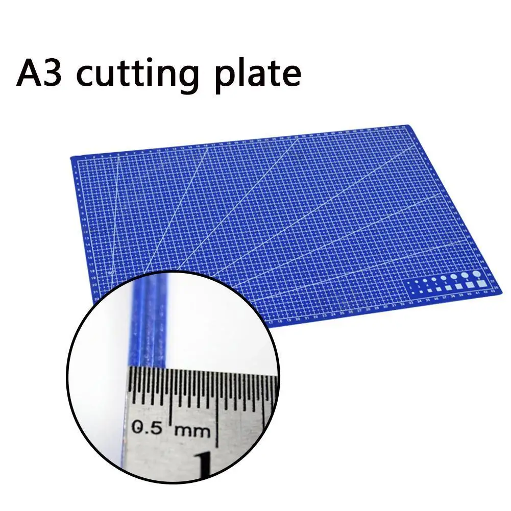

A3 PVC Sewing Cutting Mats Rectangle Grid Lines Cutting Mat Double-sided Plate Design Cutting Board Mat Craft DIY Tools