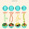 12colors Kids Clay Toy Plasticine Tool Set Kitchen Creative Hamburger Noodle Ice cream Machine DIY Made Mold Play House Toys Kit 6