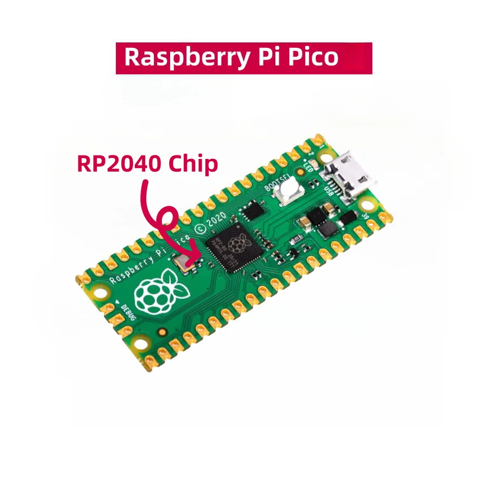 Pre-Soldered Raspberry Pi Pico 2 with Header RP2350 Microcontroller Board Mini Board Kit Based on RP2350 Chip,Dual-core & Dual-architecture,Support C/C++/Python