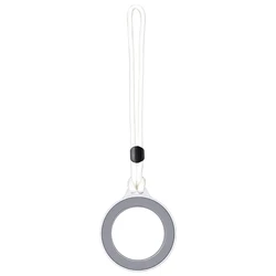 Versatile Magnetic Phone Holder with Lanyard and Finger Ring Stand (GRAY)