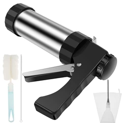 Stainless Steel Churro Maker Kit with 3 Piping Nozzle Tips (1 set)