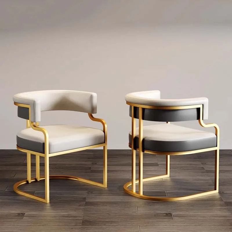 

Gold Legs Minimalist Dining Chairs Cushions Luxury Fashion Fashion Dining Chairs Restaurant Weddings Cadeira Home Decoration