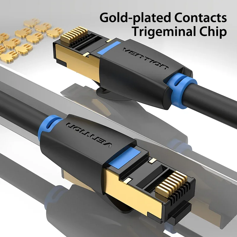 Premium Cat 8 High-Speed Ethernet Cable with RJ45 Connectors