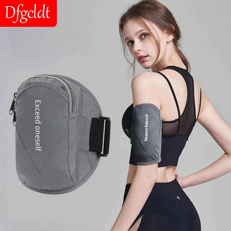 

Outdoor Sport Fitness Running Waterproof Reflective Armband Bag For 6.7inch Universal Phone Sport Arm Wrist Pouch Bag Cover