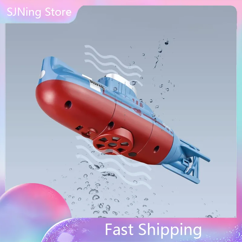 Mini RC Submarine High Speed Waterproof Simulation Floating Model Electric Remote Control Boat Gifts Toys for boys 3