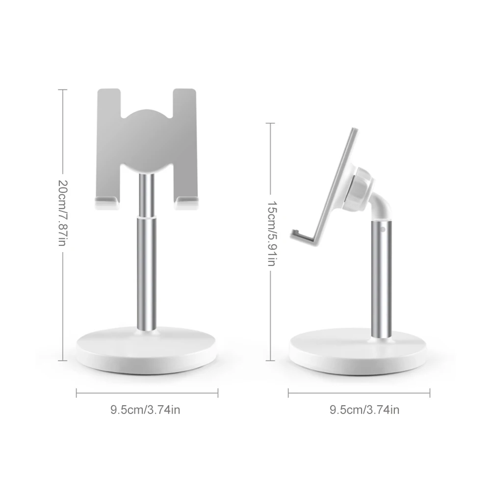 휴대폰 스탠드 조절 가능한 휴대폰 거치대 알루미늄 합금 휴대용 태블릿 스탠드 컴퓨터 사무실 책상 액세서리