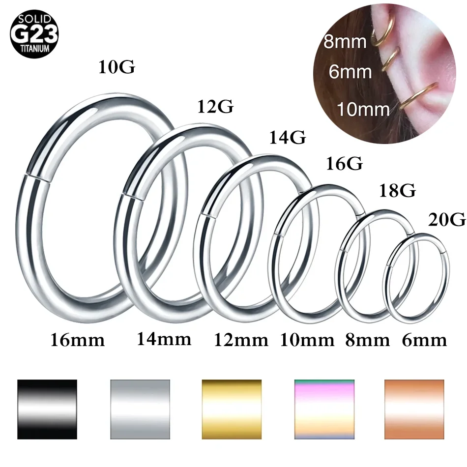 Septum Nase Ohr Segment Ring Piercing Knorpel Daith Klicker Scharnier