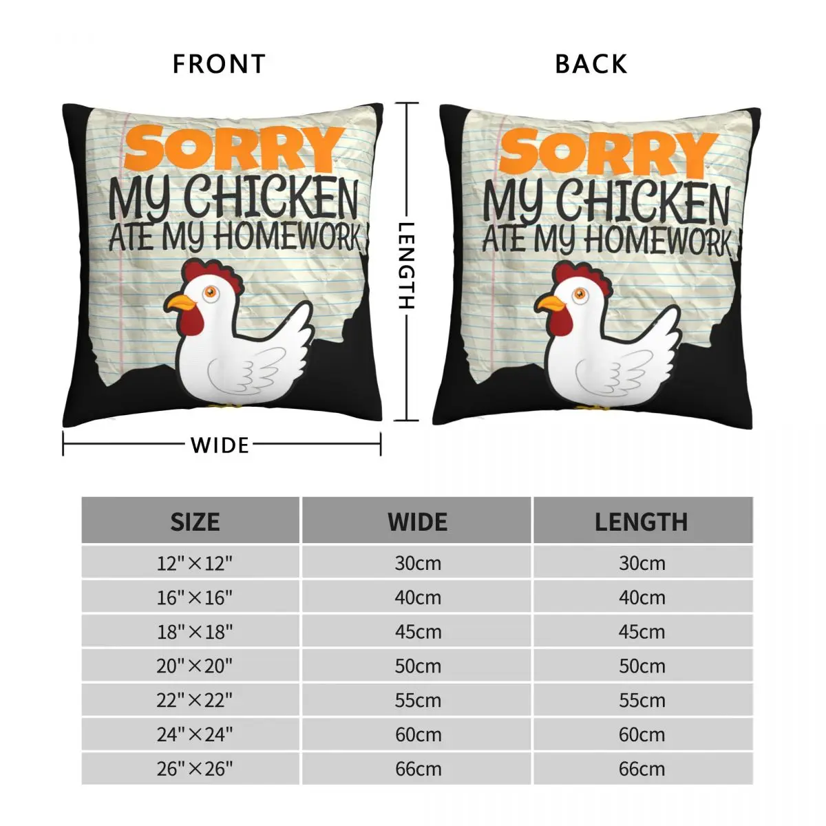 Рисунок 4 - Наволочка «Моя курица съедает домашнюю задачу»