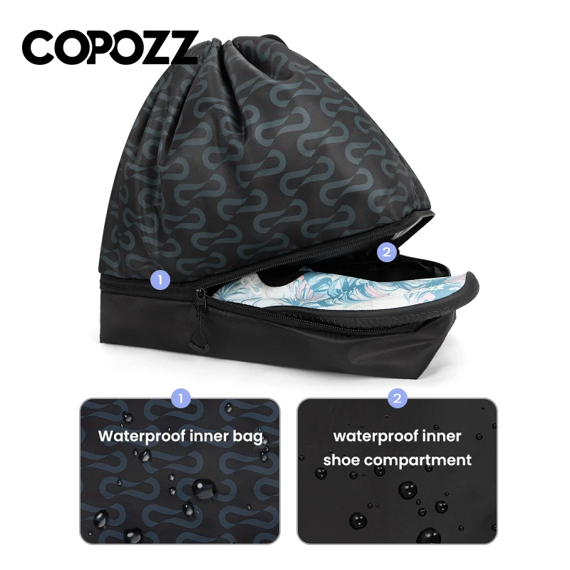 Copozz Beach Summer Luxury Bag Large Casual Totes Woman Shoulder Bag Composite Travel Bag Big Waterproof Yoga Swimming Handbag