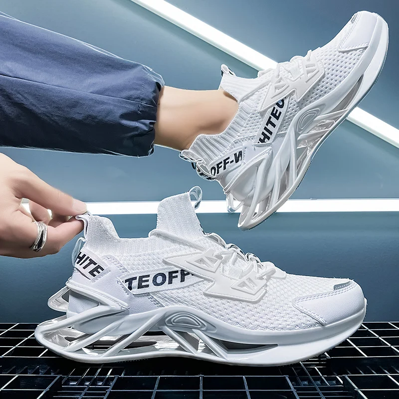 Spring Men's Blade Running Shoes Men Breathable Sneakers Jogging Shoes Fashion Antiskid Damping Sports Shoes Training Zapatillas