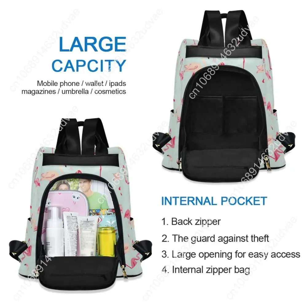 2020 Fashion Women Backpack New High Quality Zipper Female Backpacks Small Teenage Flamingo School Bag Mini Shoulder Bags