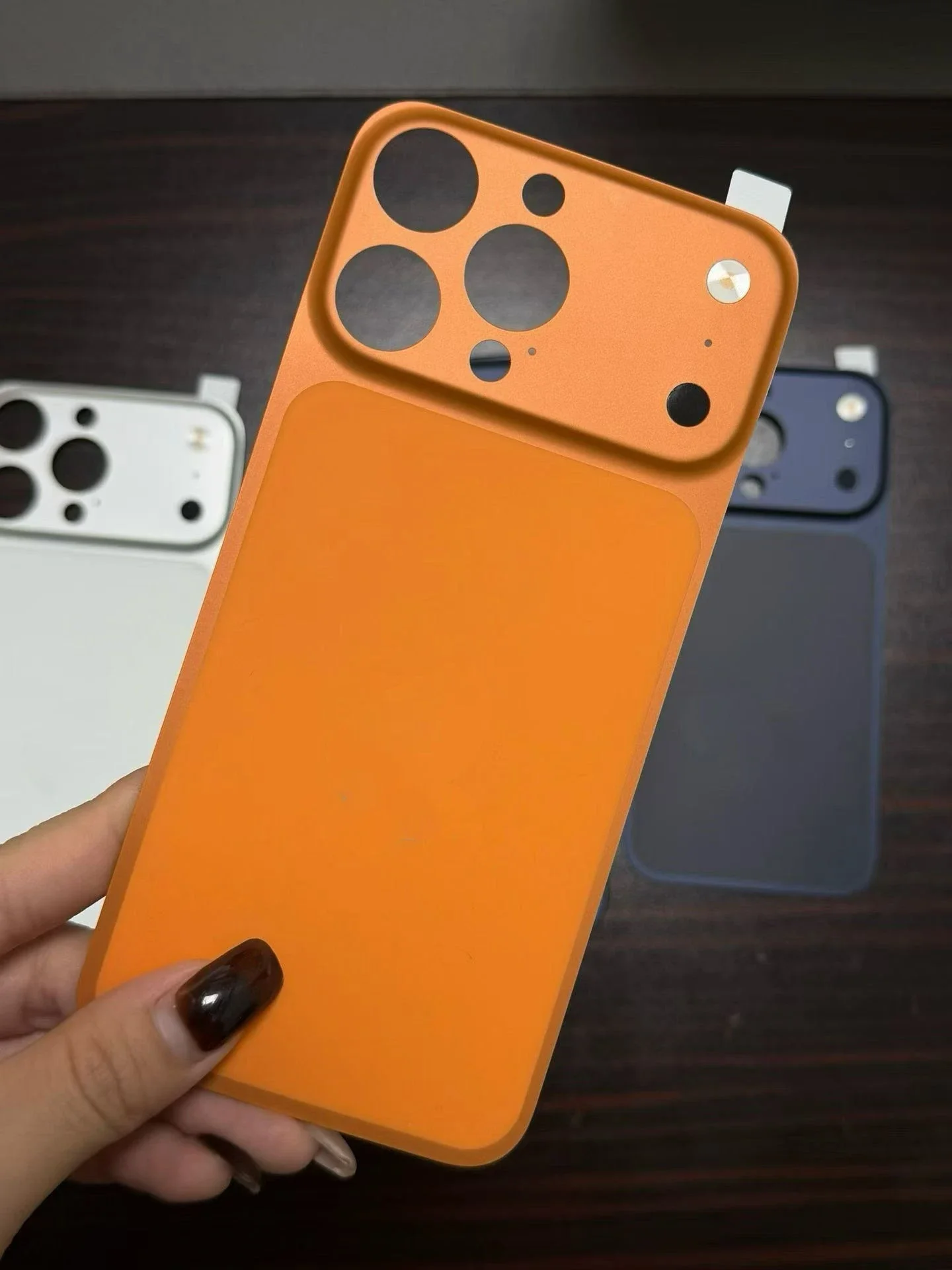 Für IPhone 16 15 14 Pro Max, umwandelbar in 17 Pro Max, weiche Rückseite, Aufkleber, Schutzabdeckung mit gefälschtem Kameraobjektivschutz – Detail 3