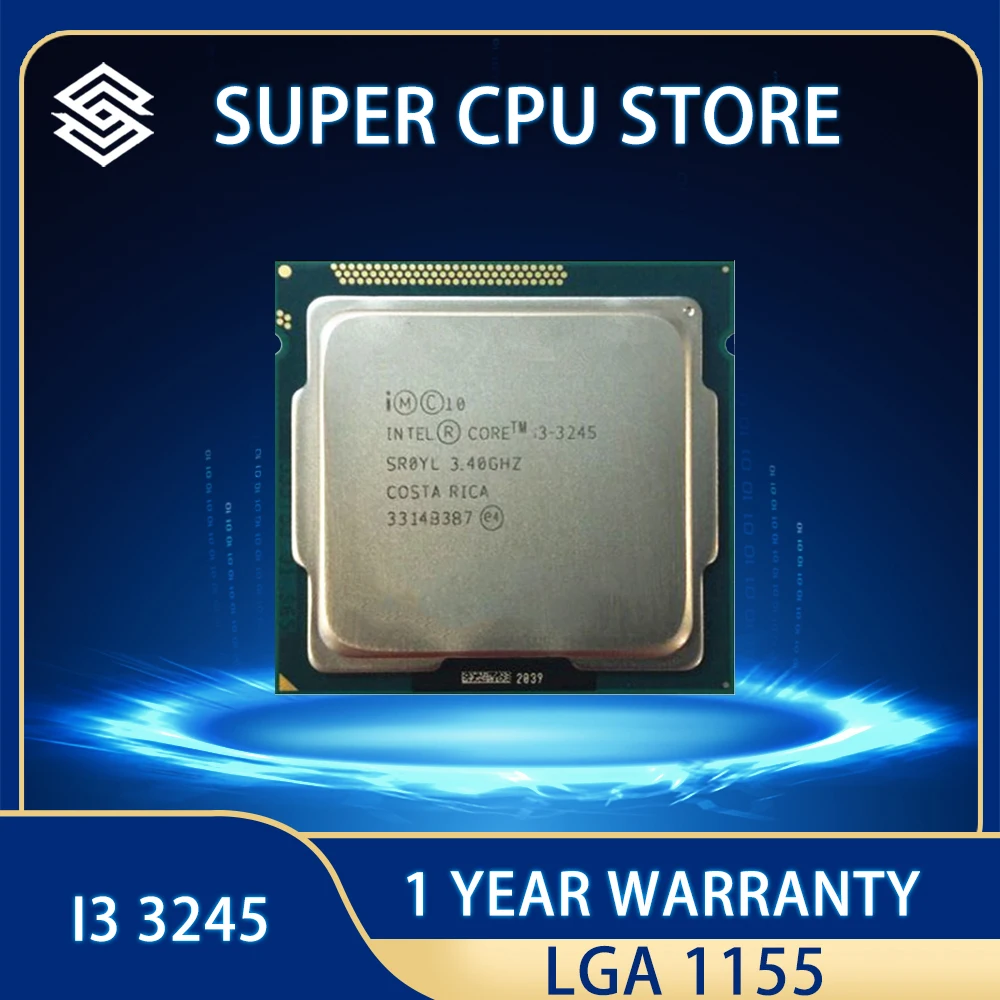 

Intel I3 3245, двухъядерный процессор 3,4 ГГц LGA 1155 TDP 55 Вт 3 Мб кэш-память, для проверки качества, бесплатная доставка