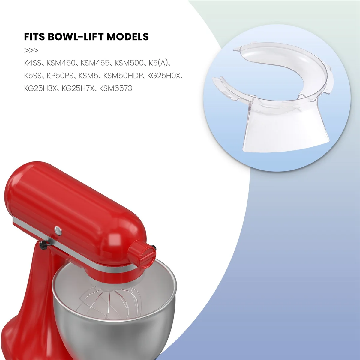 Pouring Shield Mixer Accessories and Replacement Parts KN1PS W10616906 Compatible for KitchenAid Attachment HOT