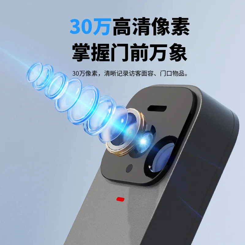2026 새로운 지능형 비주얼 초인종, X7, 디스플레이 화면, 무선 인터콤, 고해상도, 비디오 감시 장착