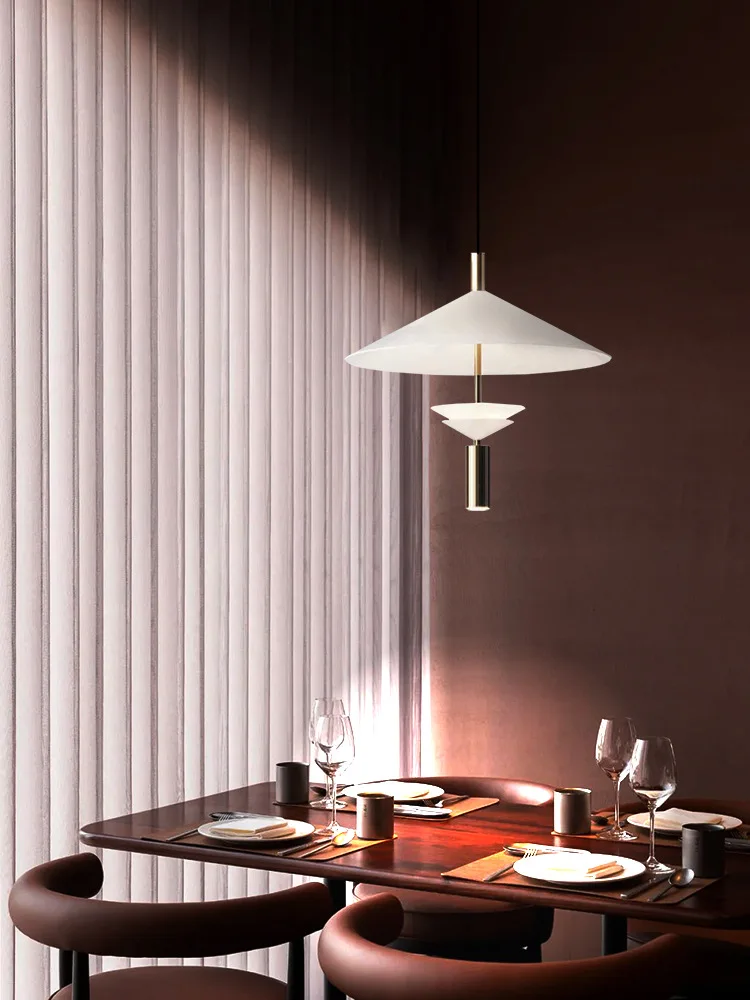 Description Picture 6 of itemFrench Umbrella pendant light dining table red ufo lamp living room resteruant Minimalist led lamp for coffee office shop light