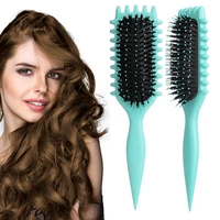 Salon Styling Curly Hair Styling Brush Curl Hair Brush for Combing and Shaping Men's and Women's Curls Reduce Pulling Tools 4