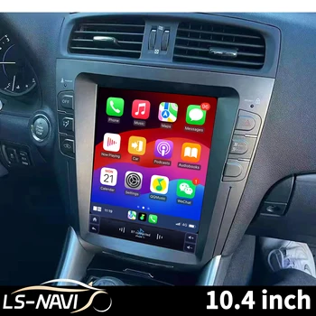 Radio de coche de 10,4 pulgadas para Lexus IS250 IS300 IS200 IS220 IS350 2004-2012 sistema estéreo de pantalla táctil con CarPlay inalámbrico BT 1