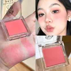 Matte Green Yellow Monochrome Eyeshadow Palette for Delicate Contouring and Brightening (Orange Red)