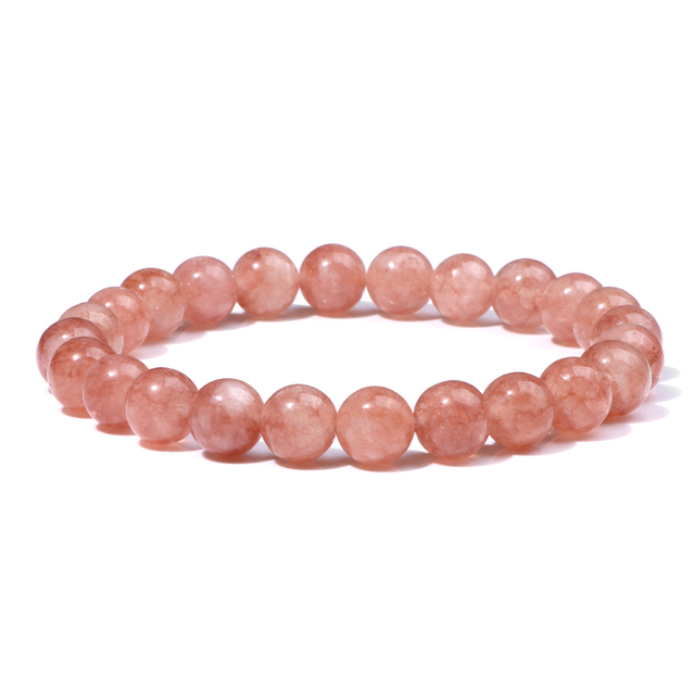 elegant personality bracelet Natural pink rhodonite Rhodochrosite stone beads beadded bracelet for ladies gifts jewelry