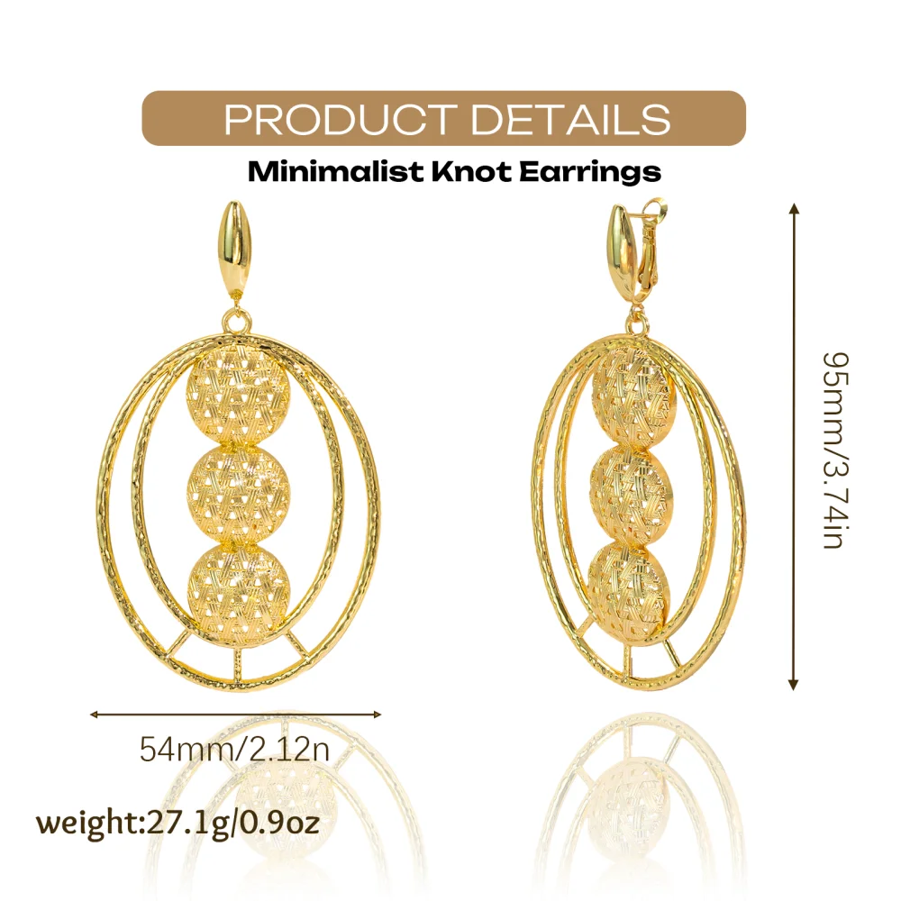 GZJPEI Design Hohle Große Tropfenohrringe für Damen, Modischer Statement-Schmuck im Europäischen und Amerikanischen Stil, Accessoires 2026 Neu Großhandel – Detail 3