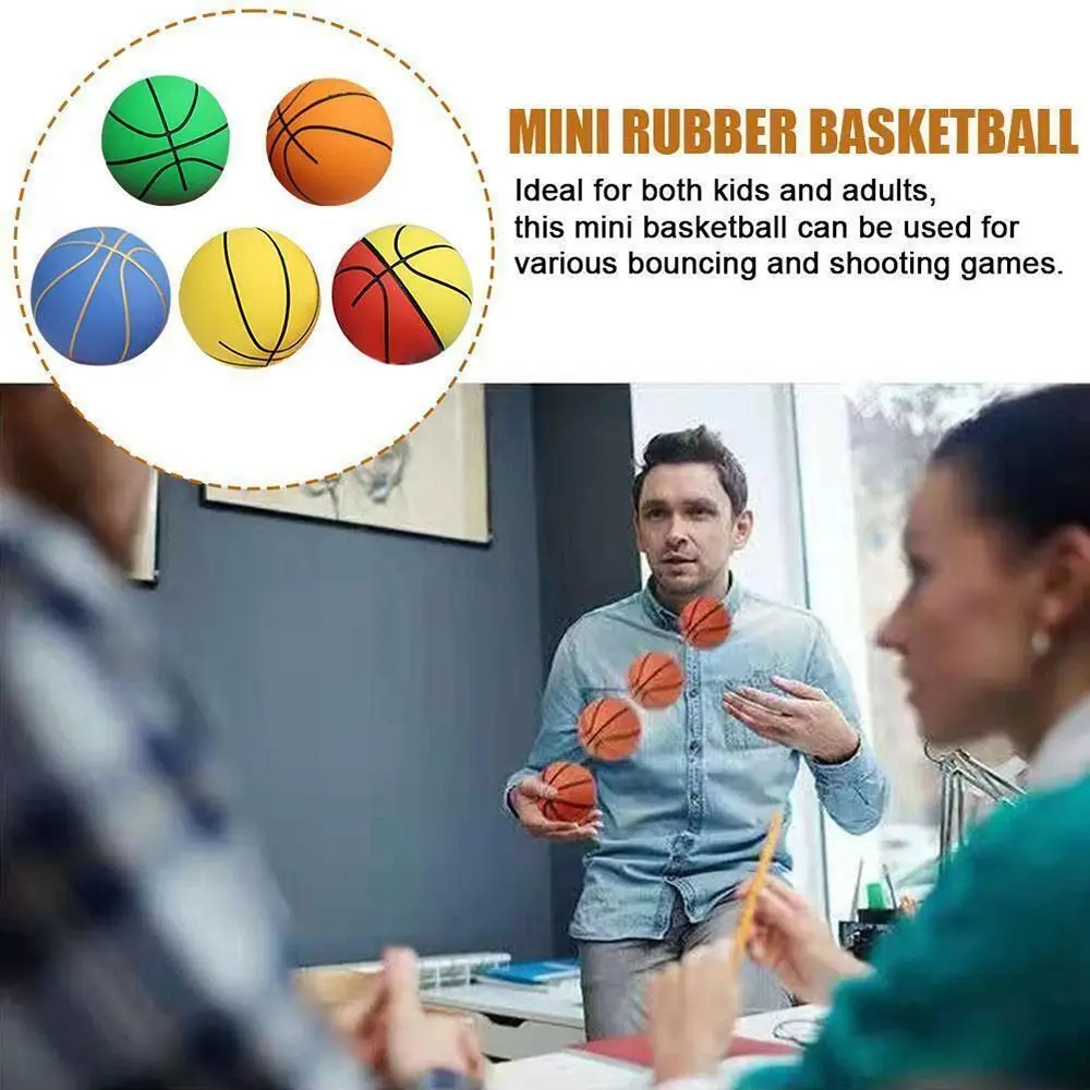 

Ultra-high Elastic Small Basketball Children Toy Hand Stress Ball Juggling Balls Grip Strength Balls Outdoor Sport Games