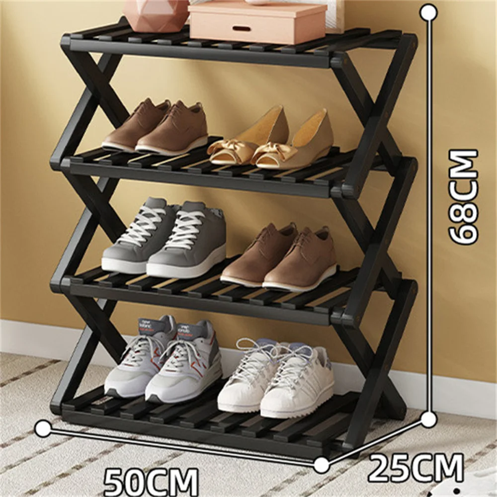 Installation-free simple shoe rack assembly dust-proof dormitory entrance  living room indoor small shoe cabinet folding multi-la - AliExpress