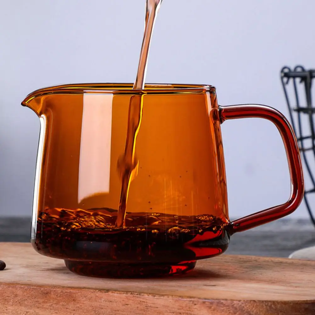High Temperature Resistant Glass Coffee Pot 300/550ml Pour Over Range Coffee Server Carafe Drip Cup Milk Jug Tea Kettle