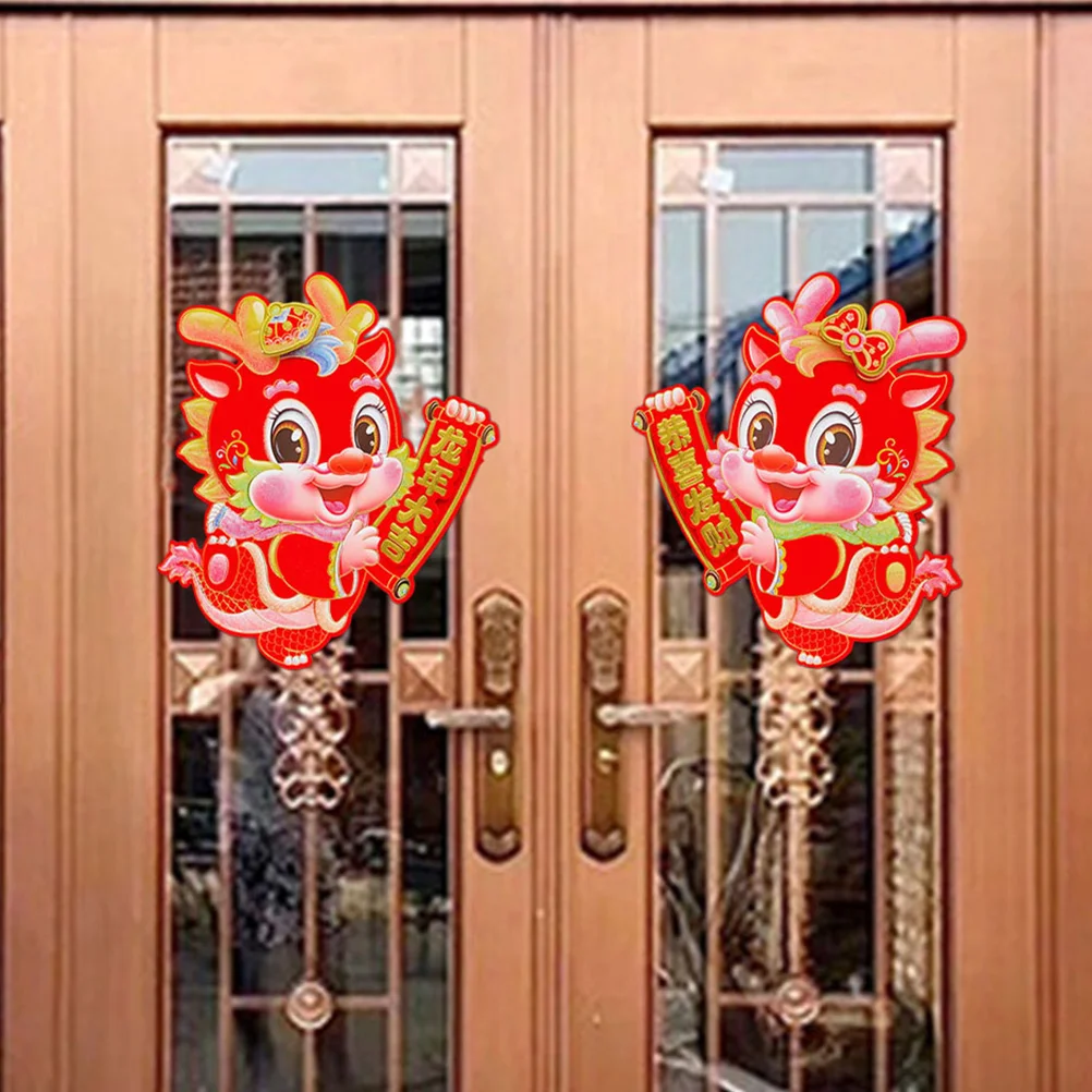 

of Dragon Door Stickers Chinese Zodiac Dragon Wall Door Stickers Chinese New Year Decoration Lunar New Year Stickers