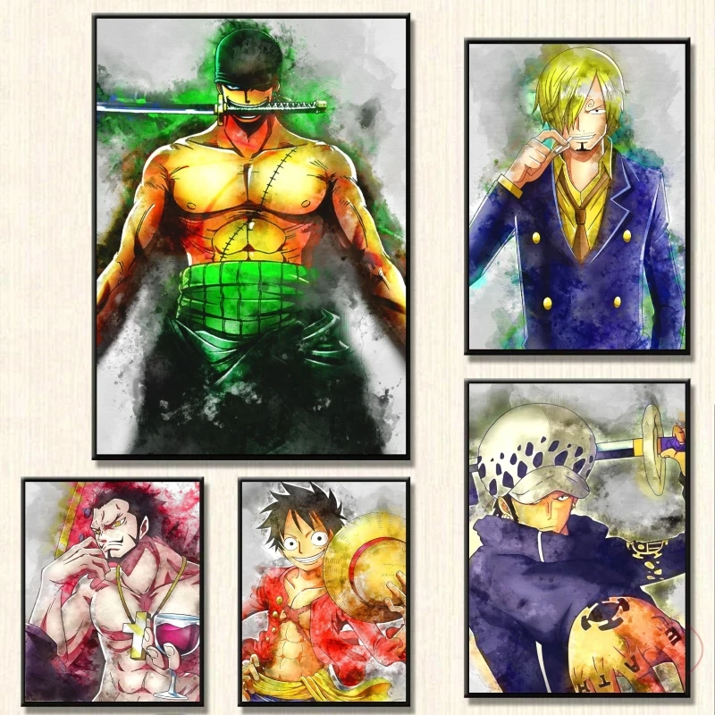 

Anime Character Pictures Poster Home Wall Stickers Living Room Children Gifts Modular Prints Classic